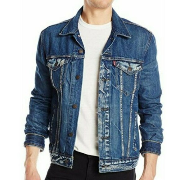 Levi's Other - Levi's Trucker Jean Jacket Faded Distressed Size Small NWT